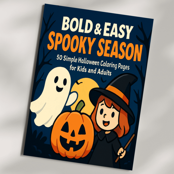 Bold & Easy Spooky Season Halloween Coloring Book